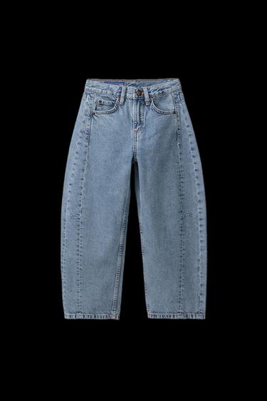 Zara CHAMPION ® X ZARA BARREL JEANS - Blue