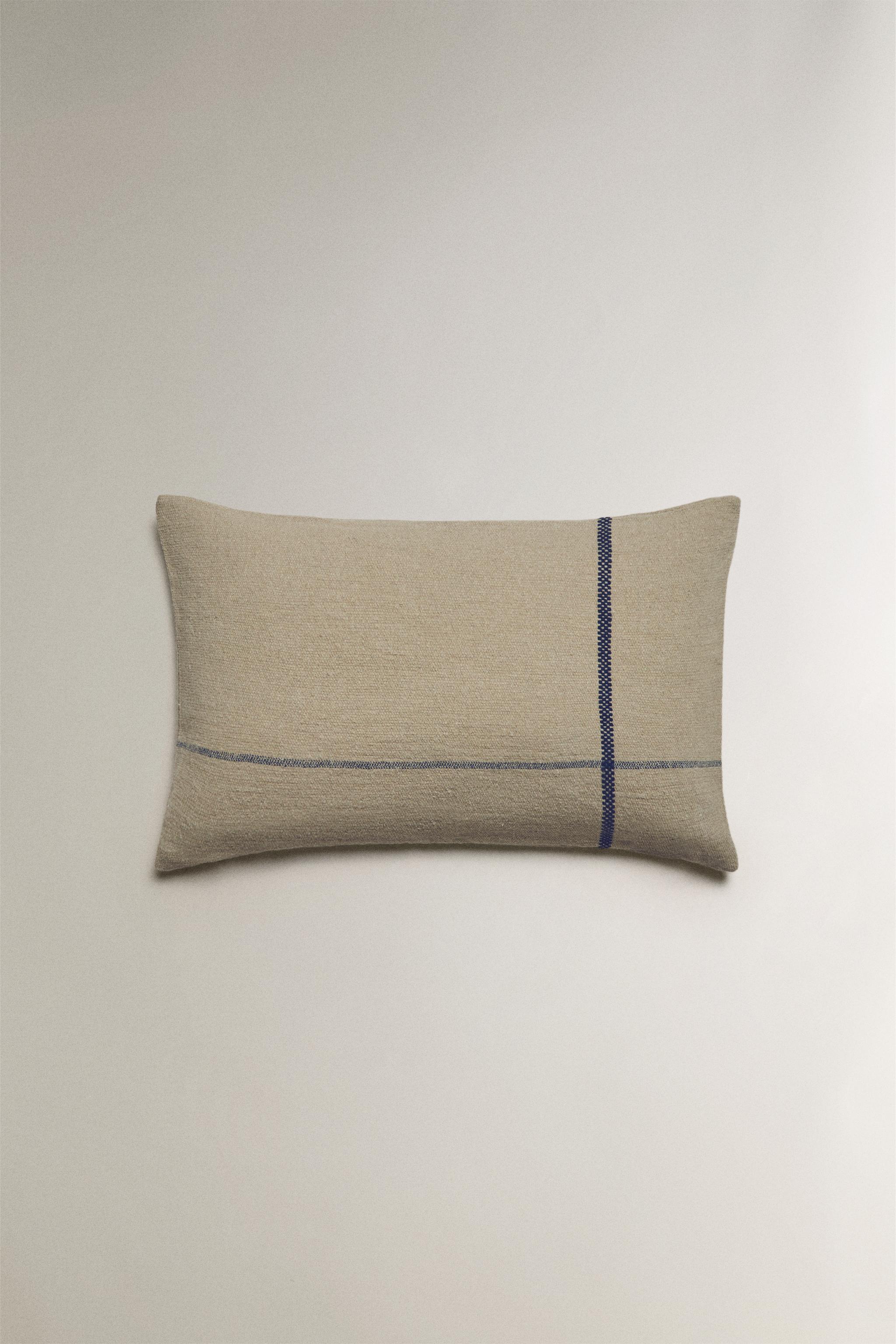 HOUSSE DE COUSSIN LIGNE CONTRASTANTE