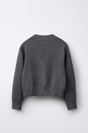 CARDINGAN - Anthracite grey by Zara - Image 1