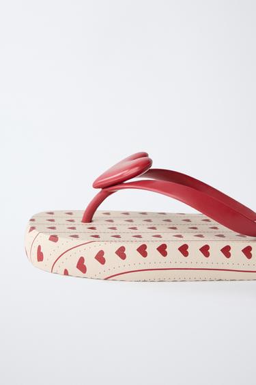 SANDALES DE BAIN CŒUR - Rouge de Zara - Image 5