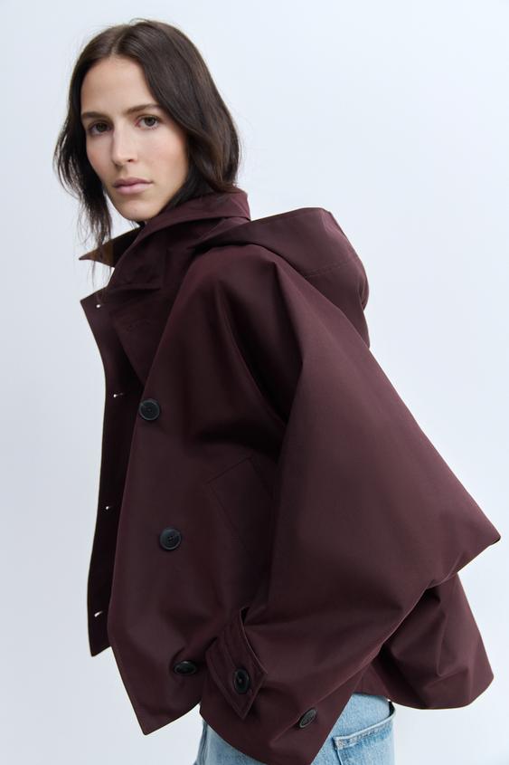 TRENKOT WATER REPELLENT ZW COLLECTION - Burgundsk od Zara - Obrzek 1