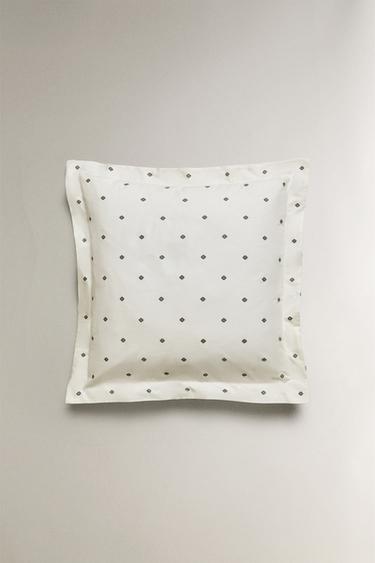 FLORAL PRINT PILLOWCASE - Oyster-white by Zara - Image 2