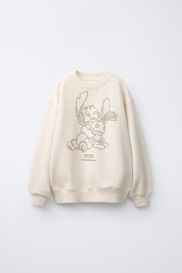 LILO & STITCH © DISNEY PRINT SWEATSHIRT - Ecru by Zara - Image 0