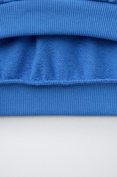 SWEAT À INSCRIPTION BRODÉE - Bleu moyen de Zara - Image 3