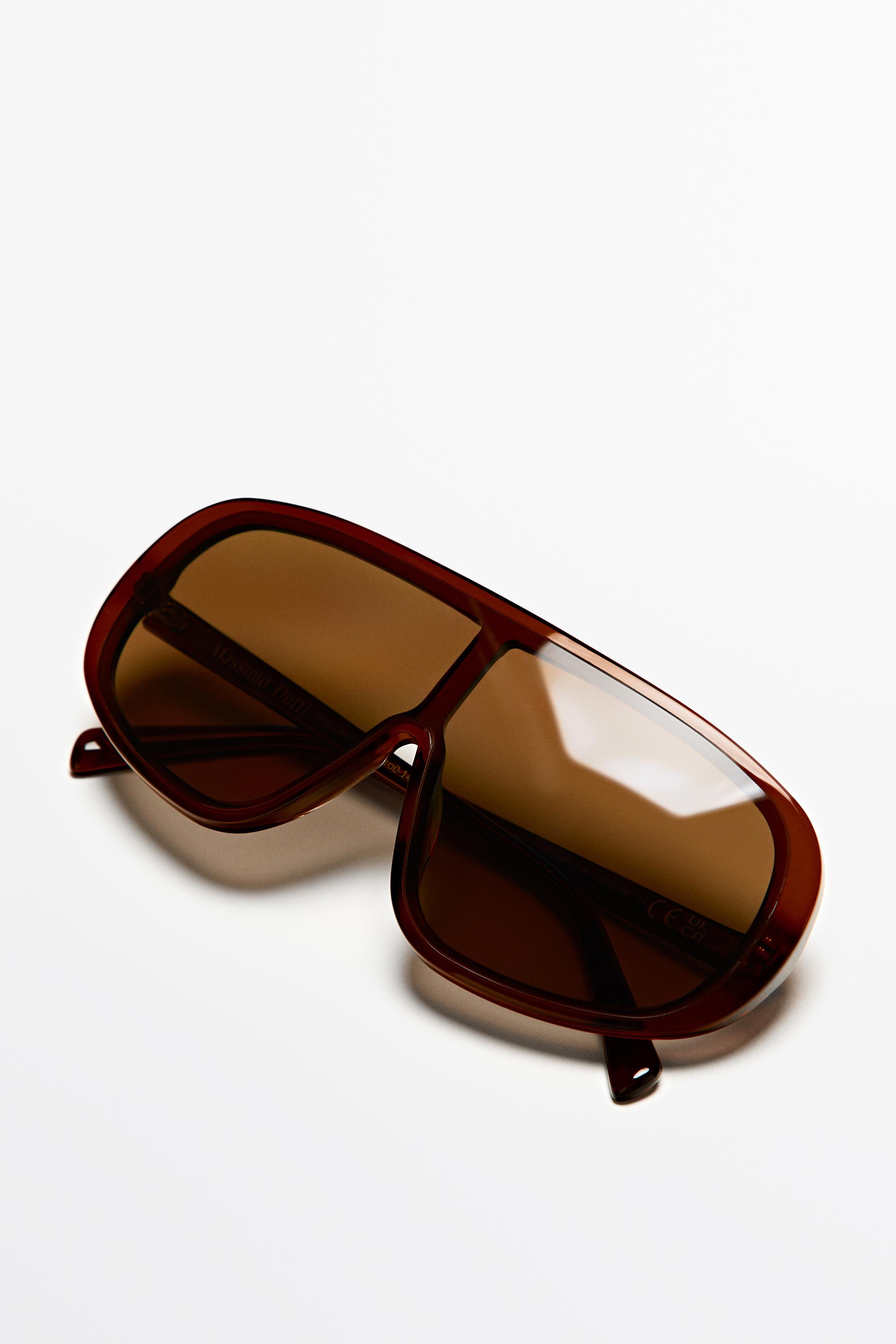 Lunettes de soleil enveloppantes oversize