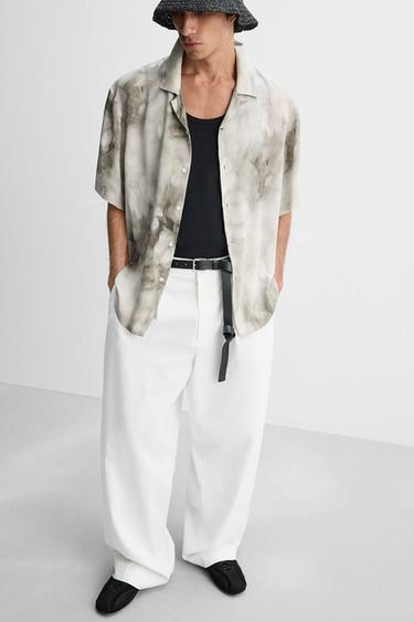 CHEMISE À IMPRIMÉ FLORAL - Gris de Zara - Image 5