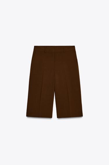 BERMUDAS LARGAS - Marrón de Zara