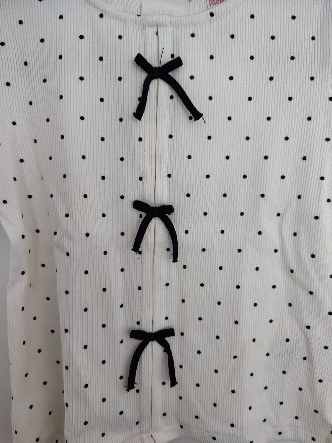 RIBBED T-SHIRT WITH BOWS - Image 4