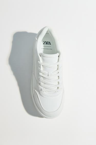Zara 厚底運動鞋 - 白色