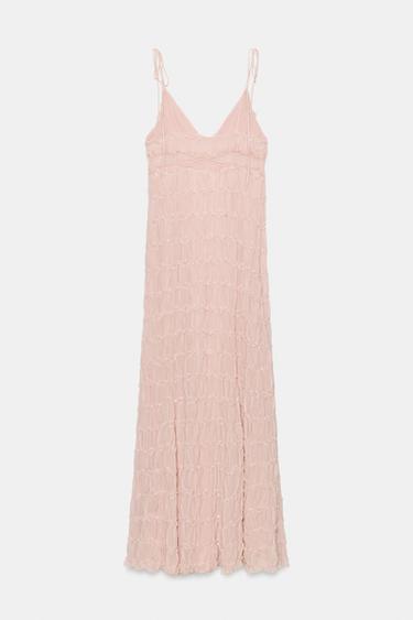 ROBE STYLE LINGERIE - Rose pastel de Zara - Image 11