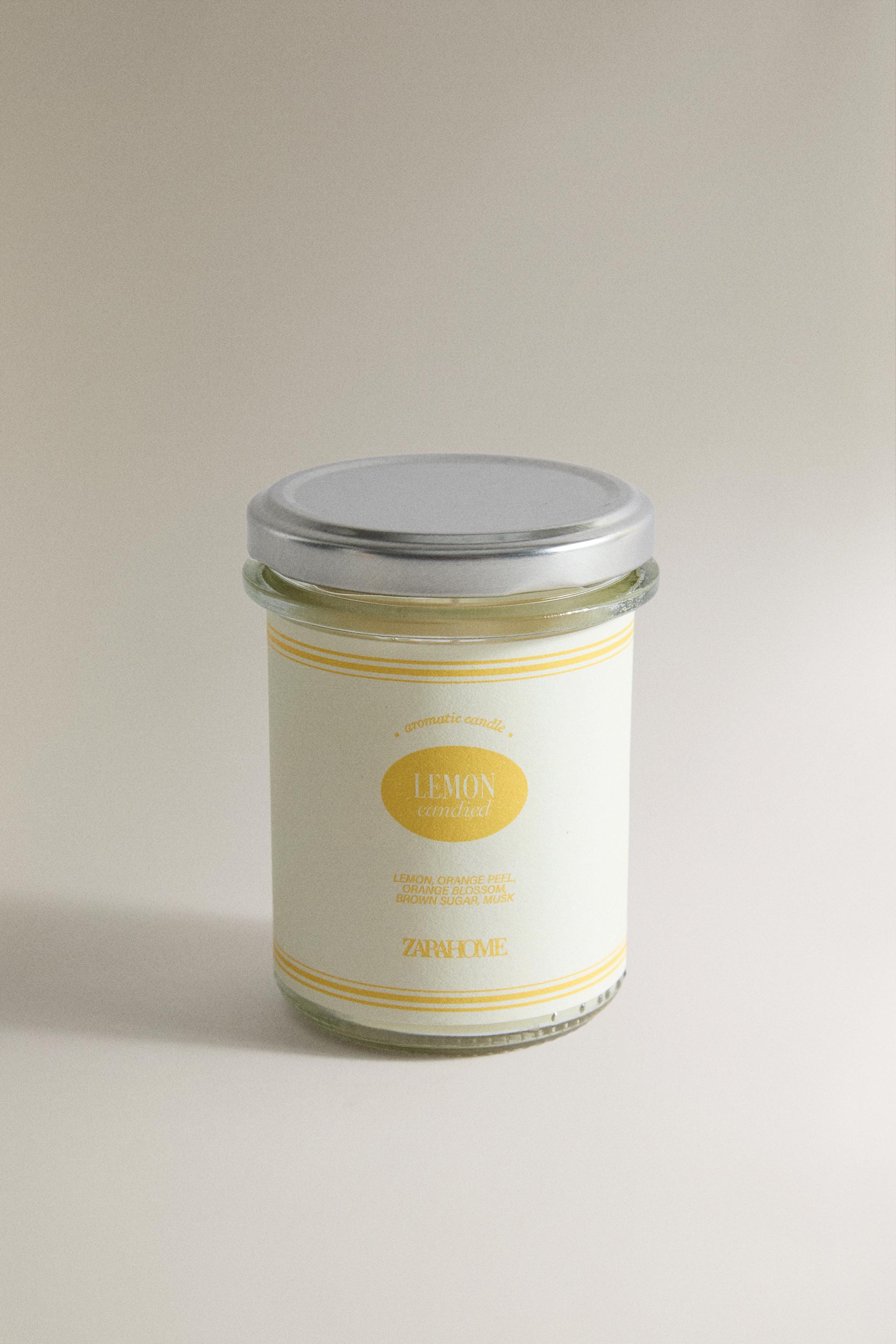 (130 G) LEMON CANDIED SCENTED CANDLE