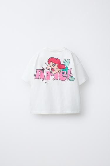 ARIEL PRINCESSES © DISNEY PRINTED T-SHIRT - White by Zara - Image 1