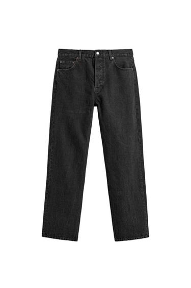 JEANS STRAIGHT FIT AARON LEVINE X ZARA - فحمي by Zara