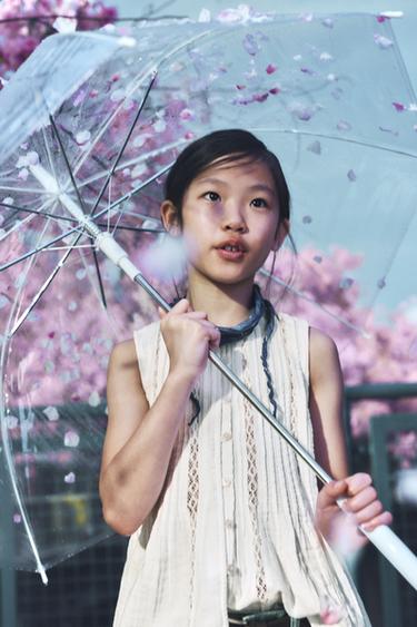 ÁO VẢI DỆT KẺ SỌC - Màu hồng từ Zara