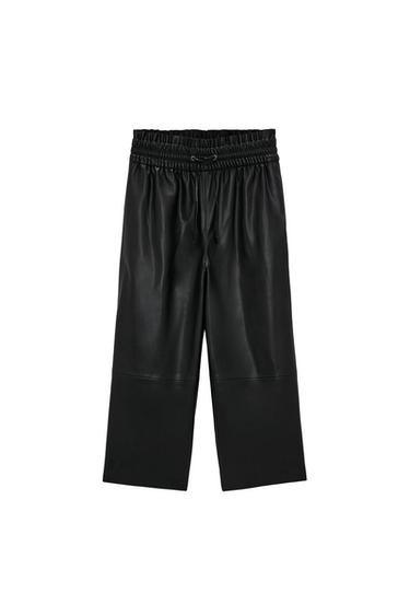 FAUX LEATHER CULOTTES