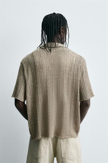 TEXTURED KNIT SHIRT - Ecru by Zara - Image 2