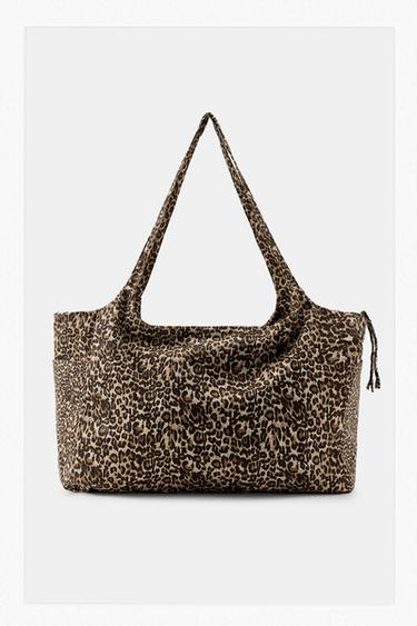MAXI SAC EN COTON À IMPRIMÉ ANIMALIER - Leopard de Zara
