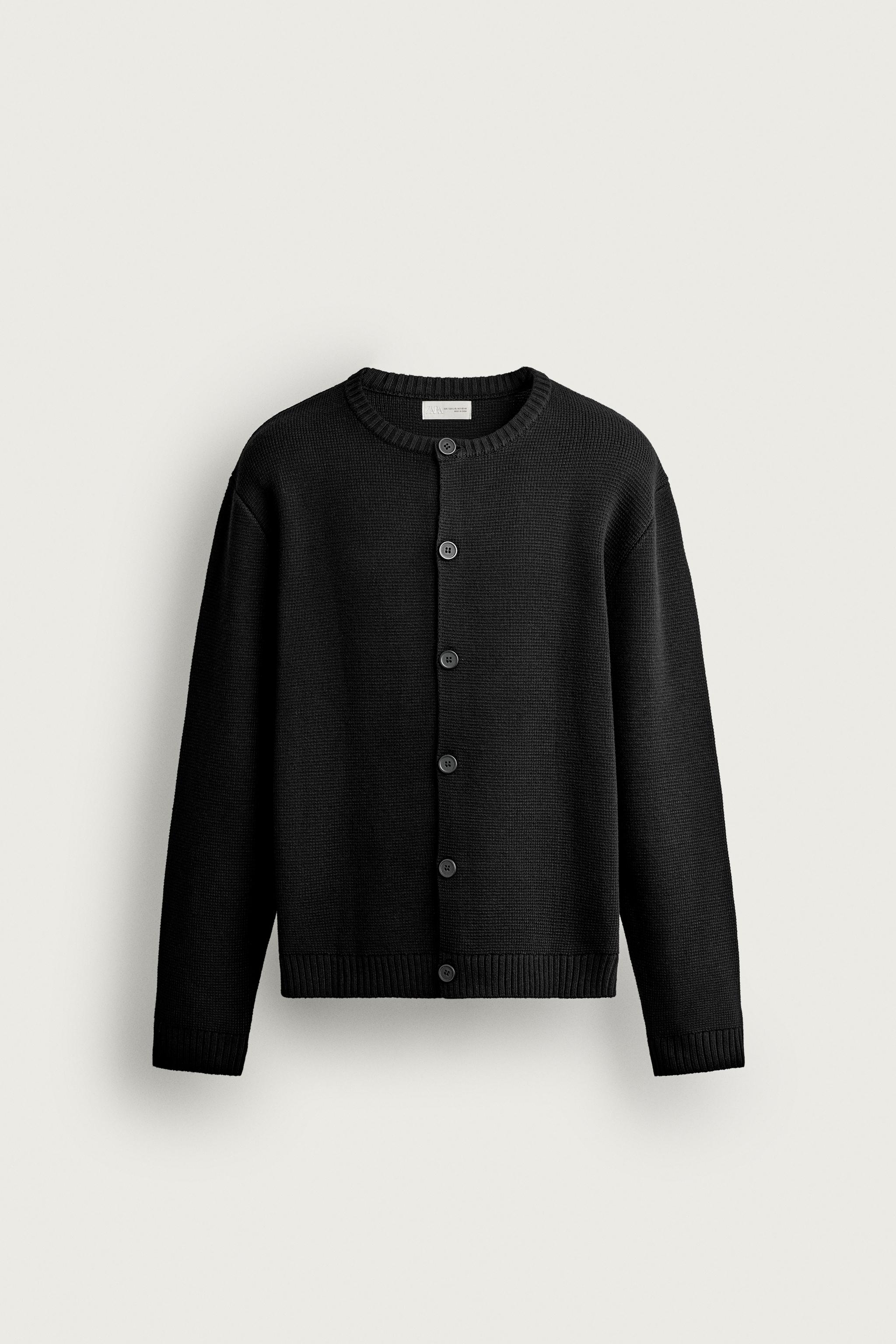 レギュラーフィット ニットカーディガン - ブラック | ZARA Japan / 日本