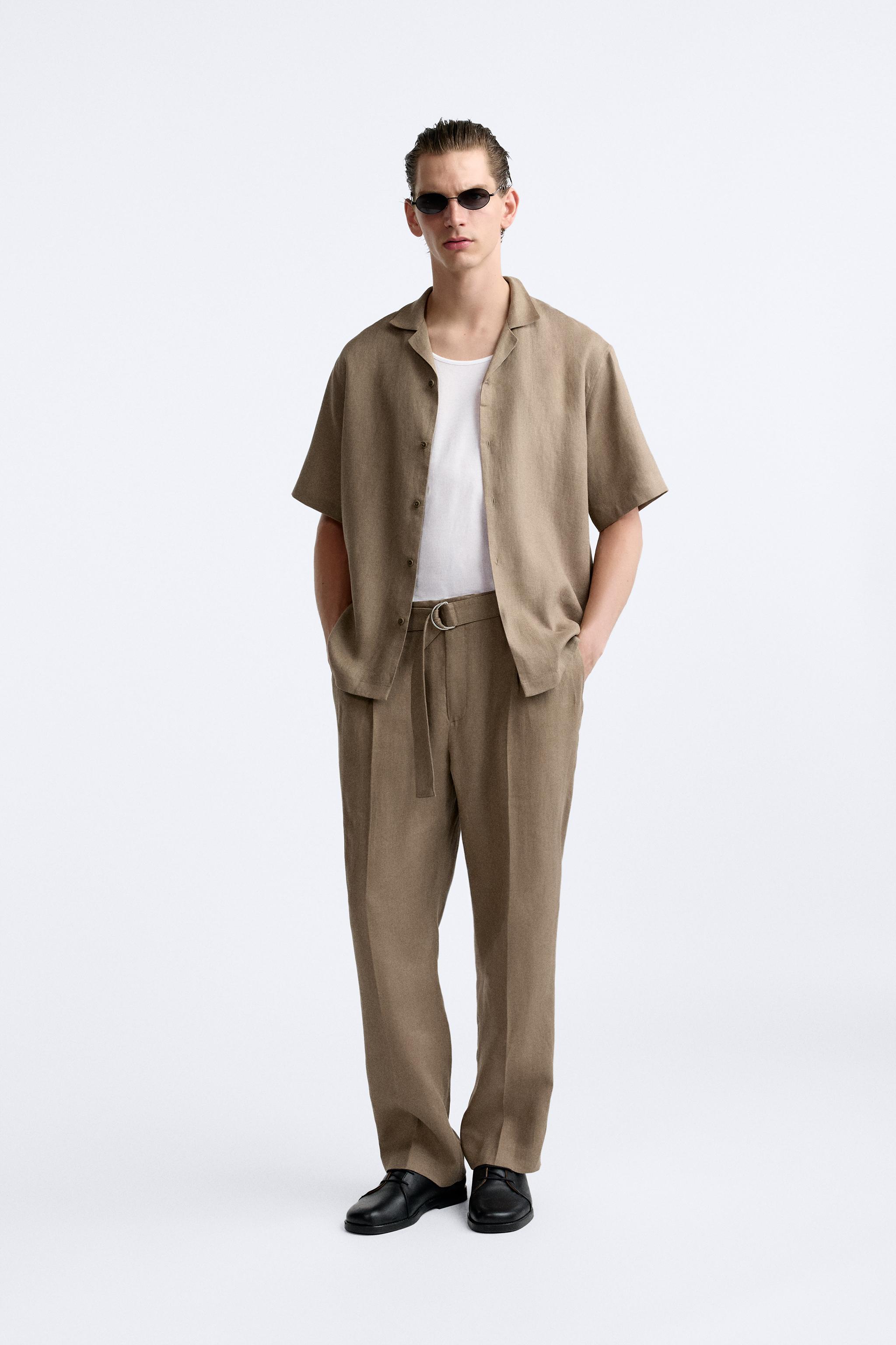 Zara linen pants sales