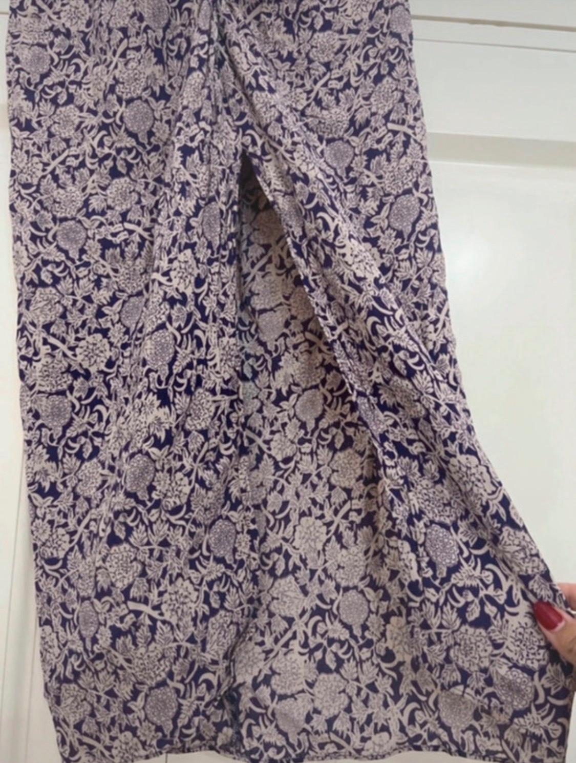 PRINTED SKIRT WITH KNOT - Image 3