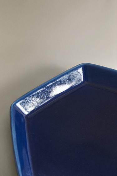 PETITE ASSIETTE CÉRAMIQUE HEXAGONE X FANGLU LIN - Bleu de Zara - Image 4