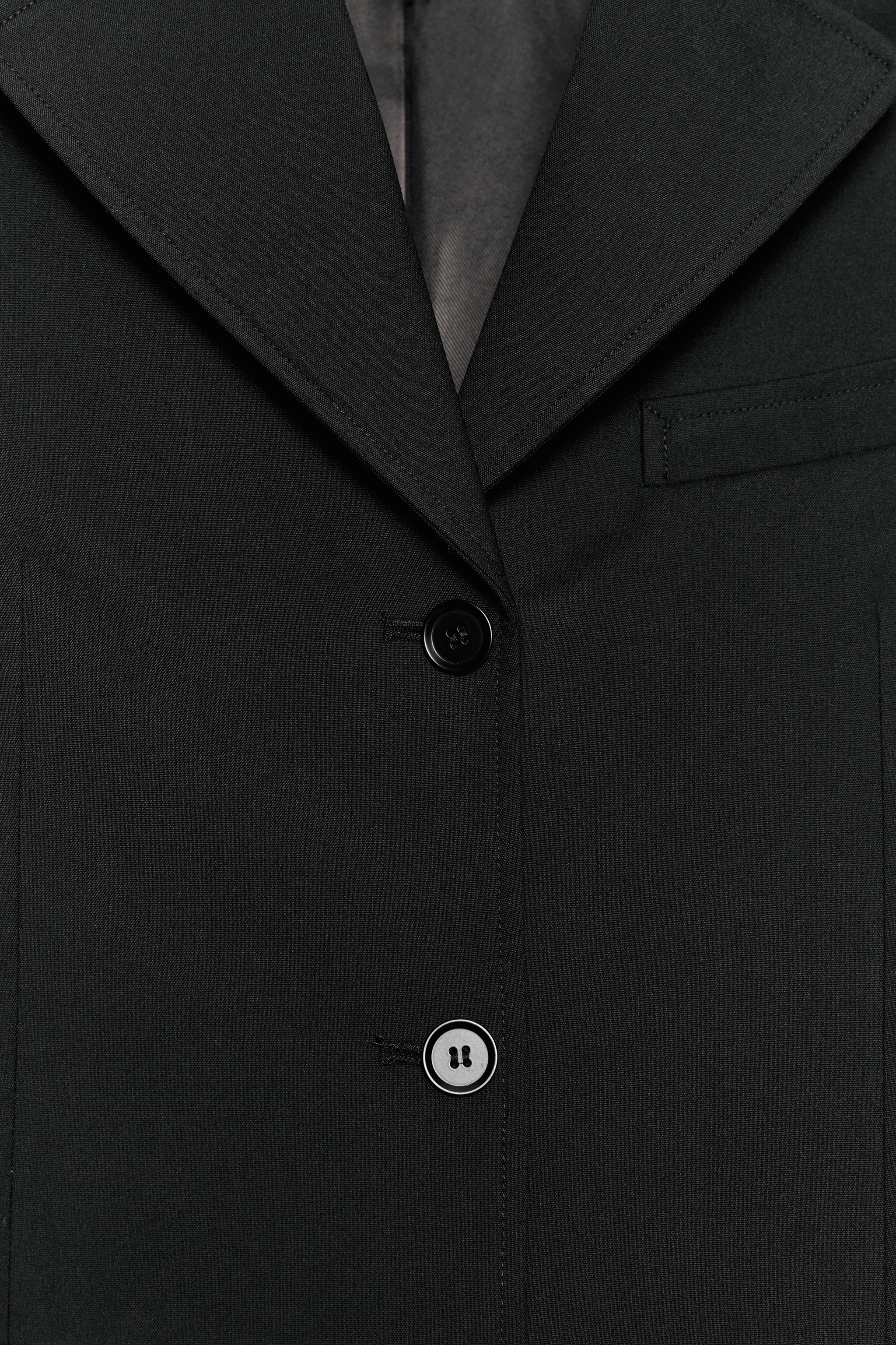 VESTE DROITE À POCHES