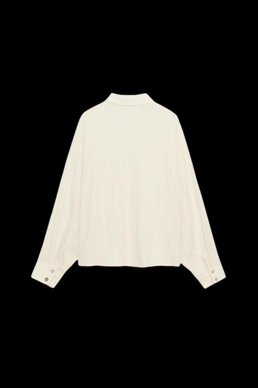 CAMISA CAPA HILO METALIZADO - Crudo de Zara