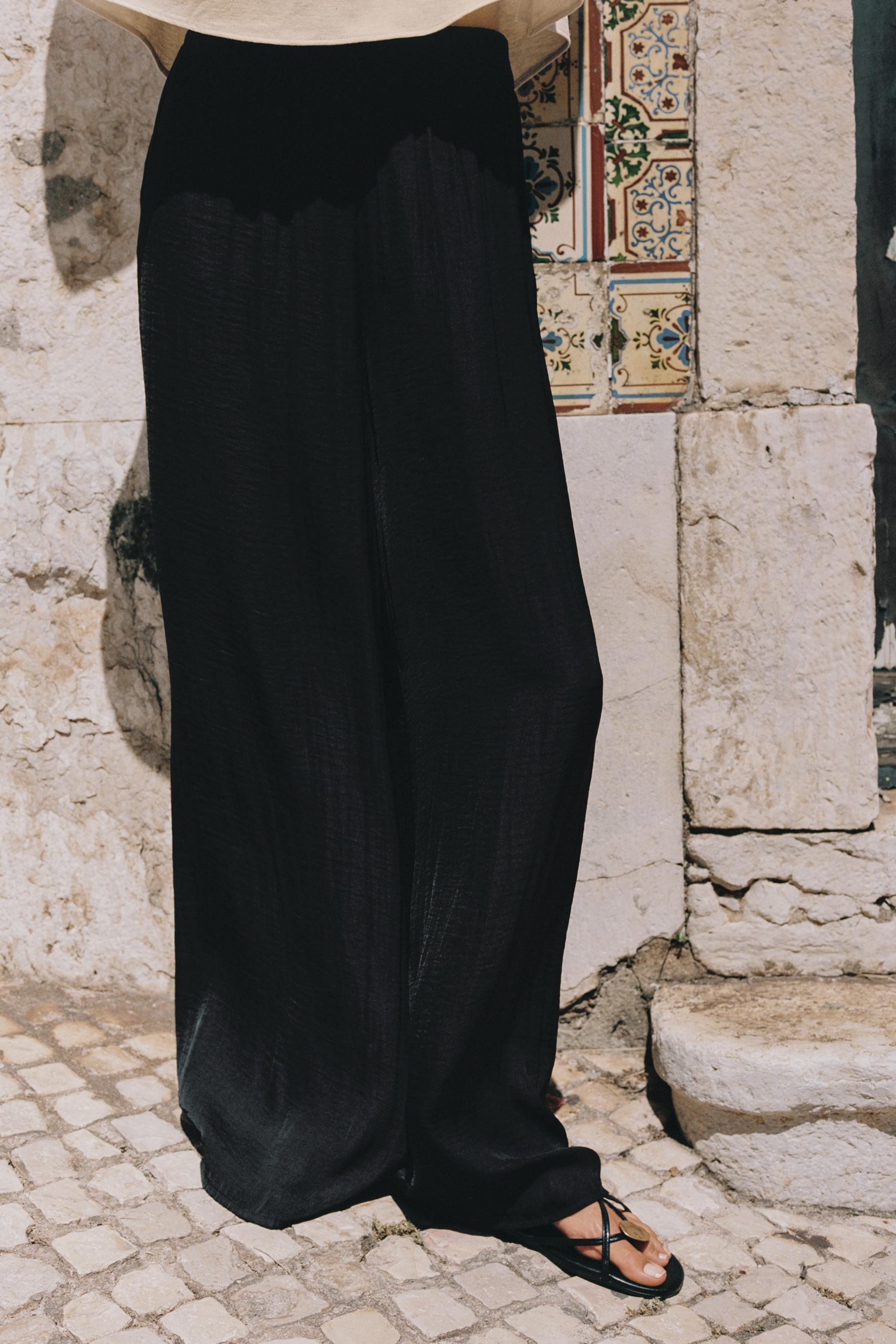 FLOWY WIDE LEG PANTS