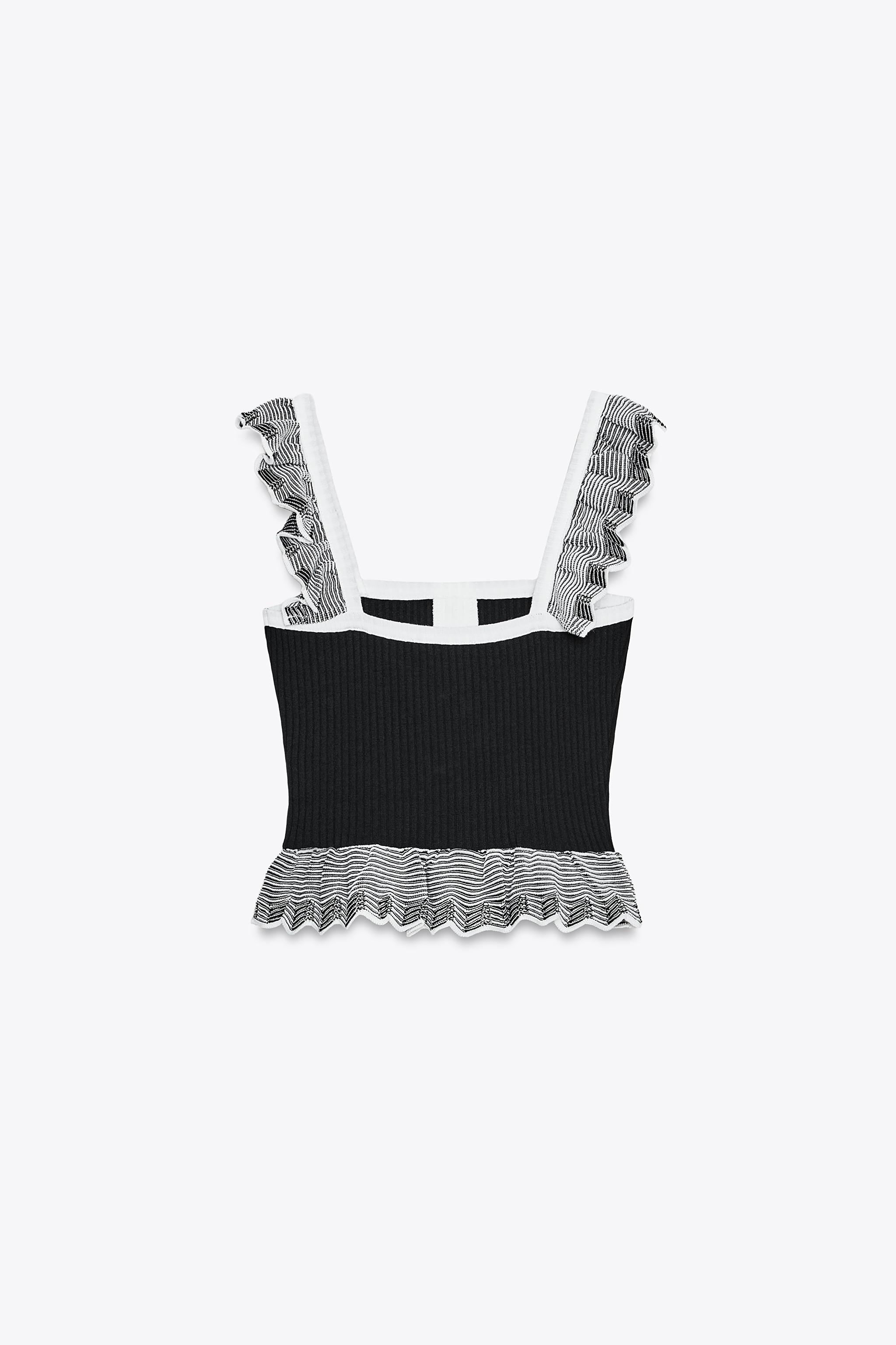 トップス Mame BlackSpotsPatternKnittedCroppedTop Mame BlackSpotsPatternKnittedCroppedTop トップス
