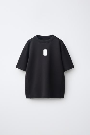 CAMISETA SPORTY LOGO - Negro de Zara - Imagen 0