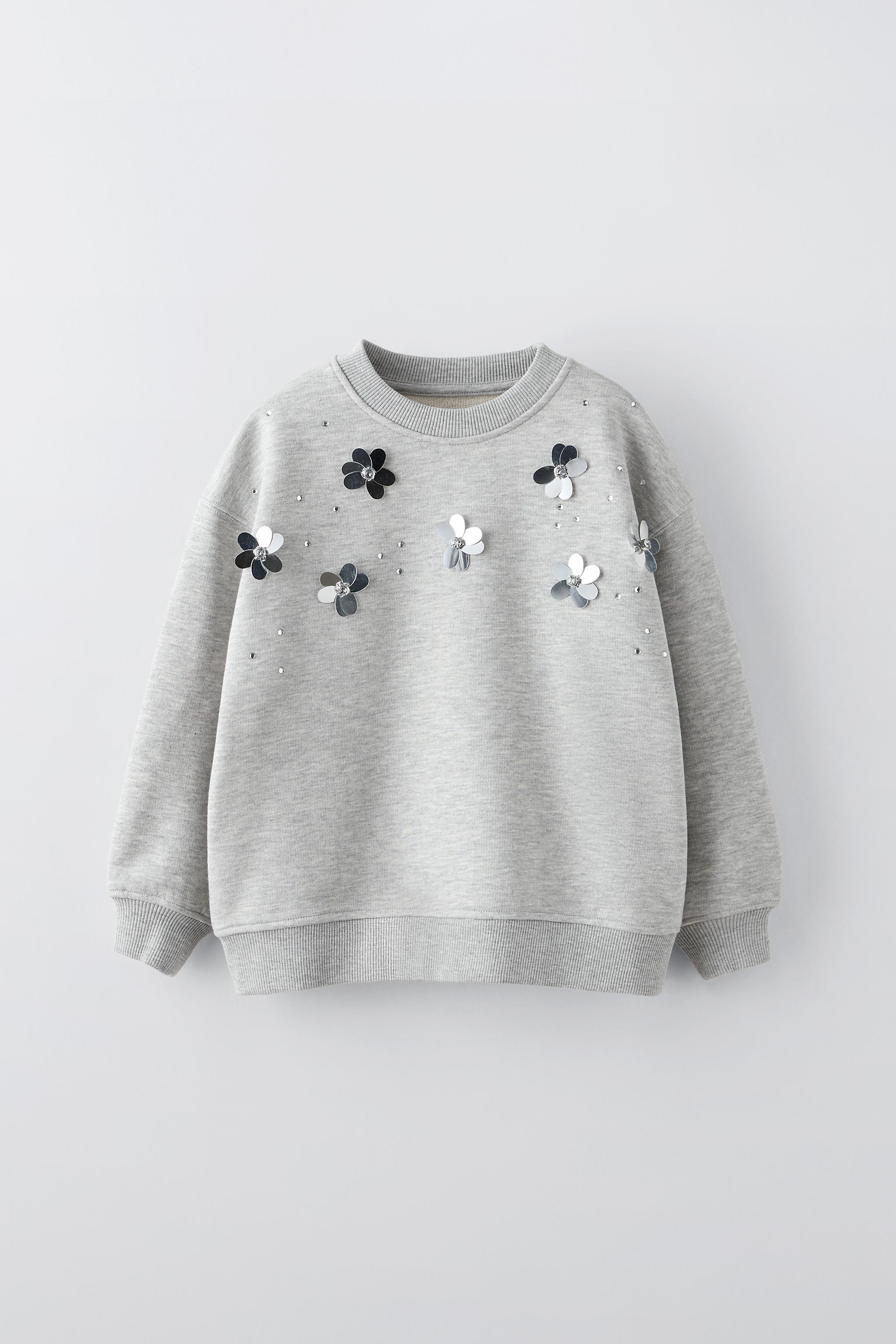 3D FLORAL SWEATSHIRT