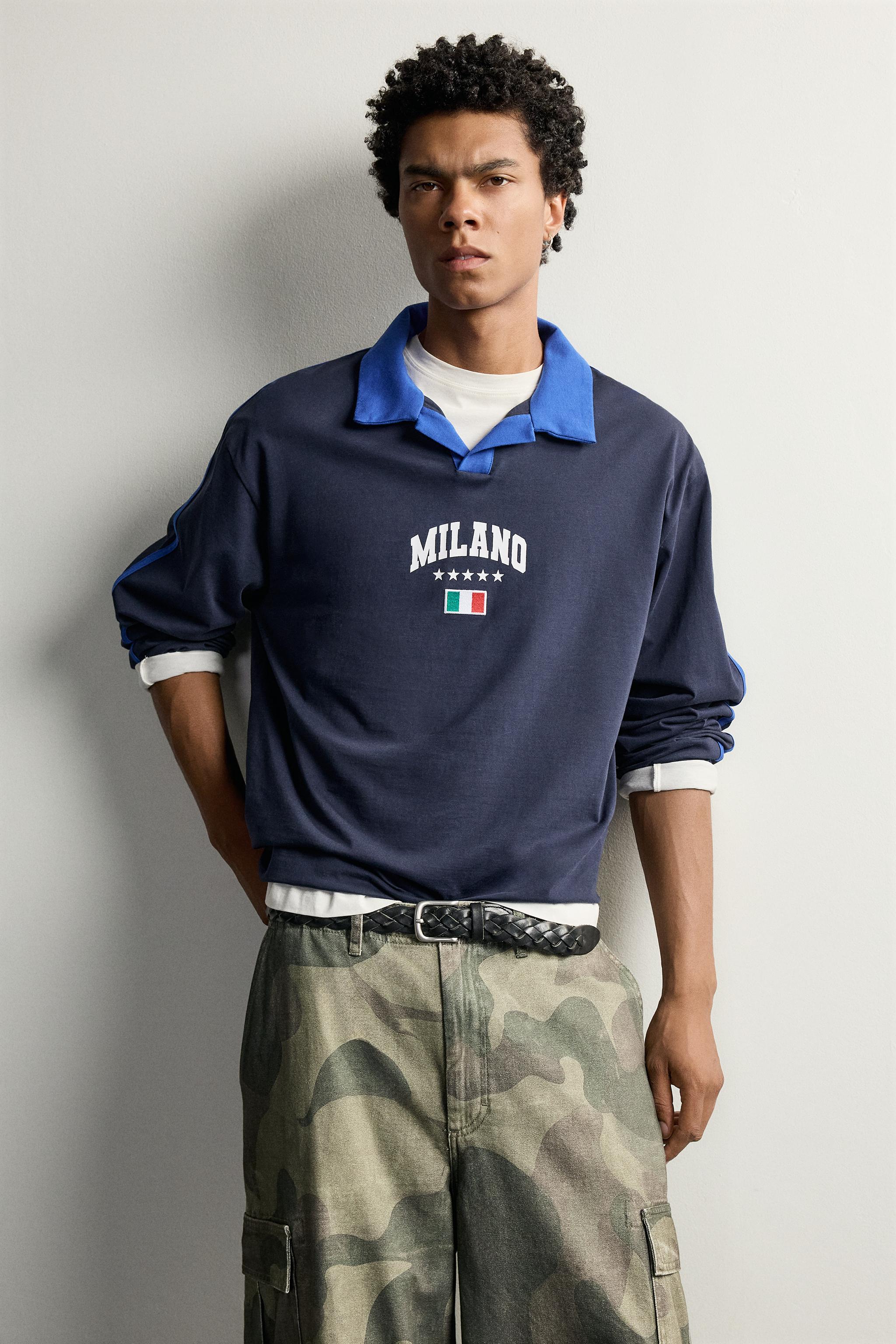 RELAXED FIT FLAG POLO SHIRT