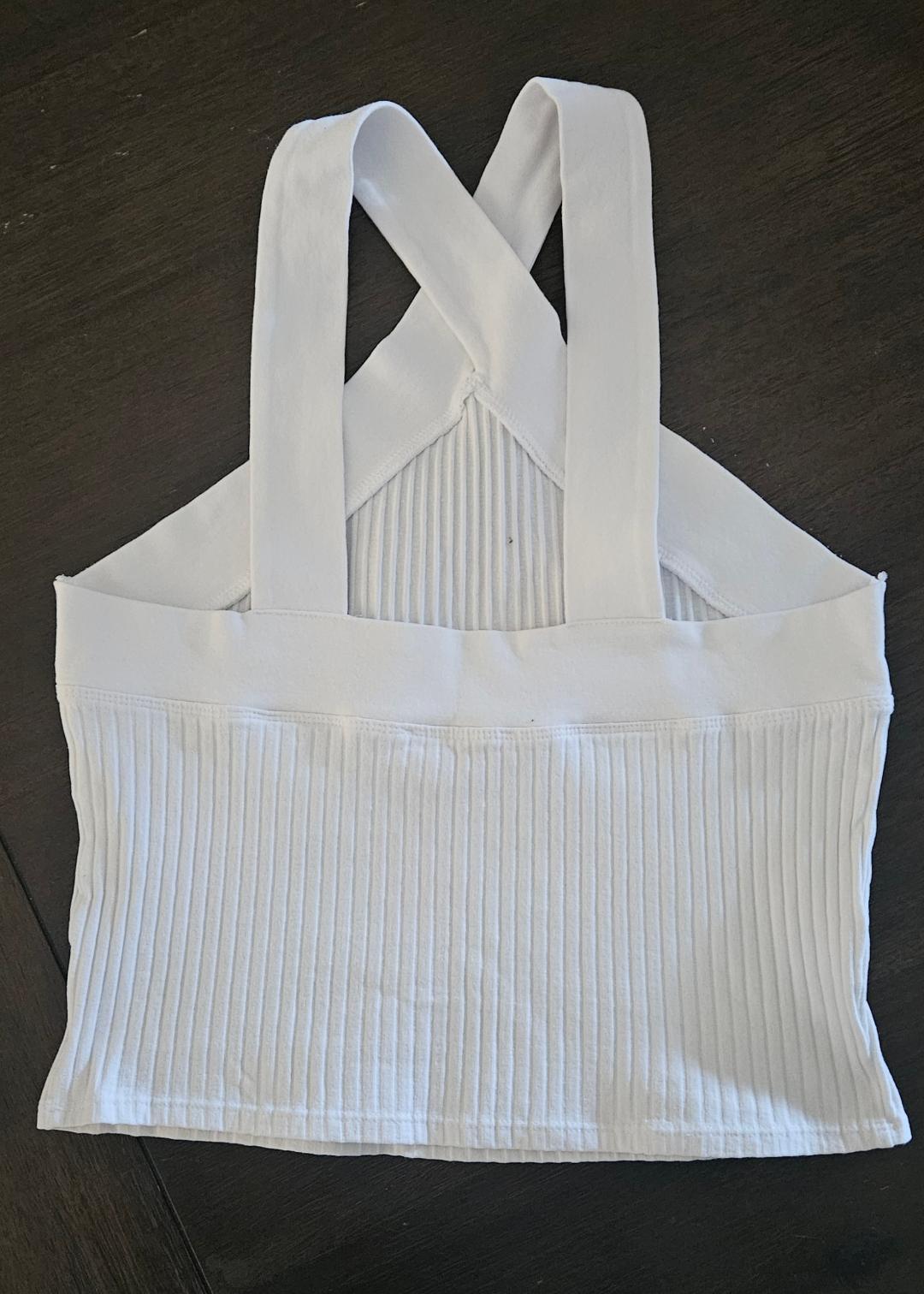RIBBED HALTER TOP - Image 2