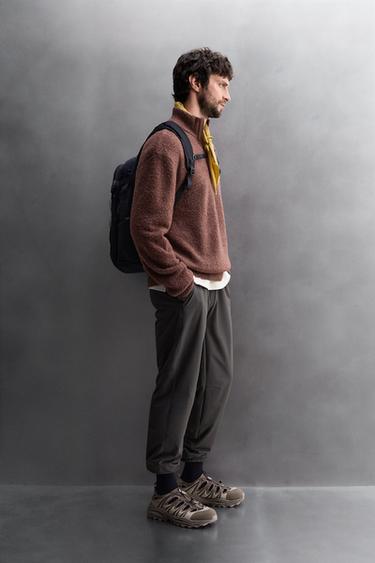 PULL BIMATIÈRE À COL ZIPPÉ - Tuile de Zara - Image 3