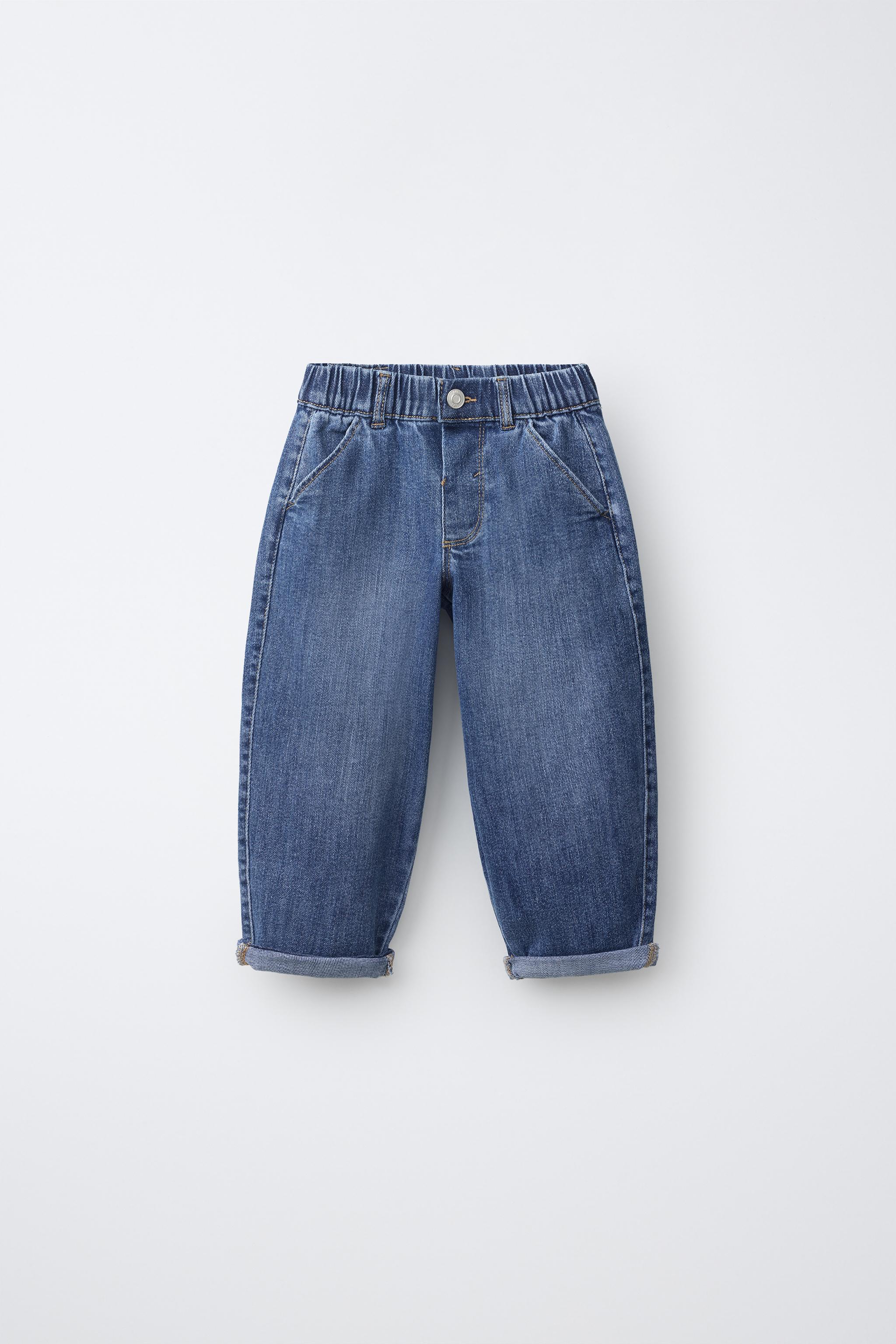 COMFORT BAGGY JEANS — Mid-blue