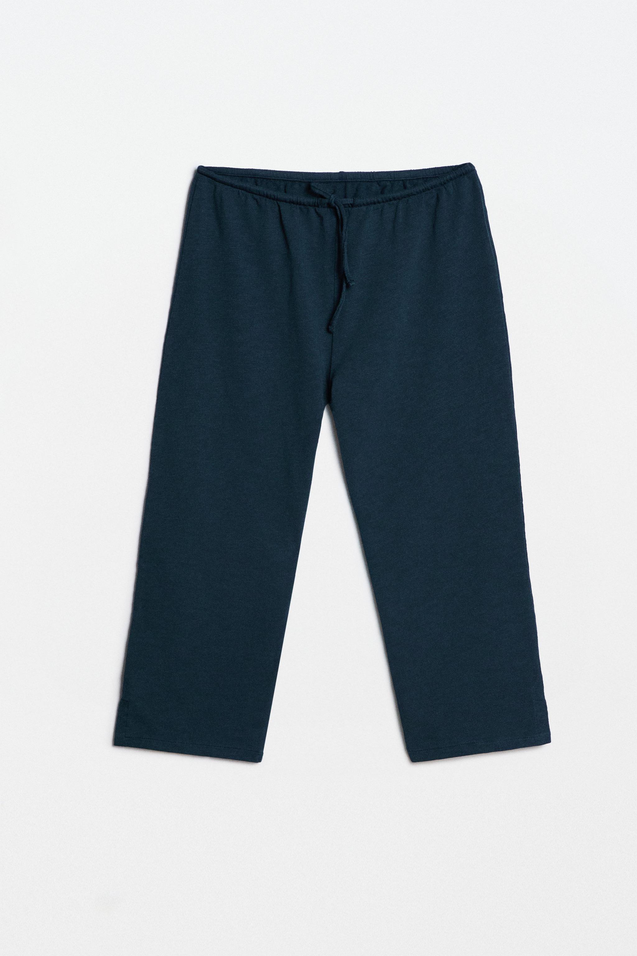 COTTON CAPRI TROUSERS