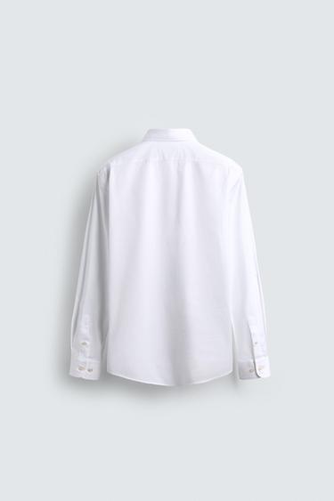REGULAR FIT SHIRT - White by Zara - Image 7