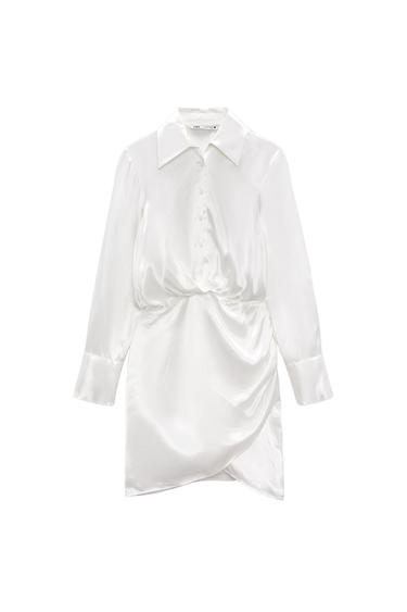 VESTIDO SATINADO DRAPEADO