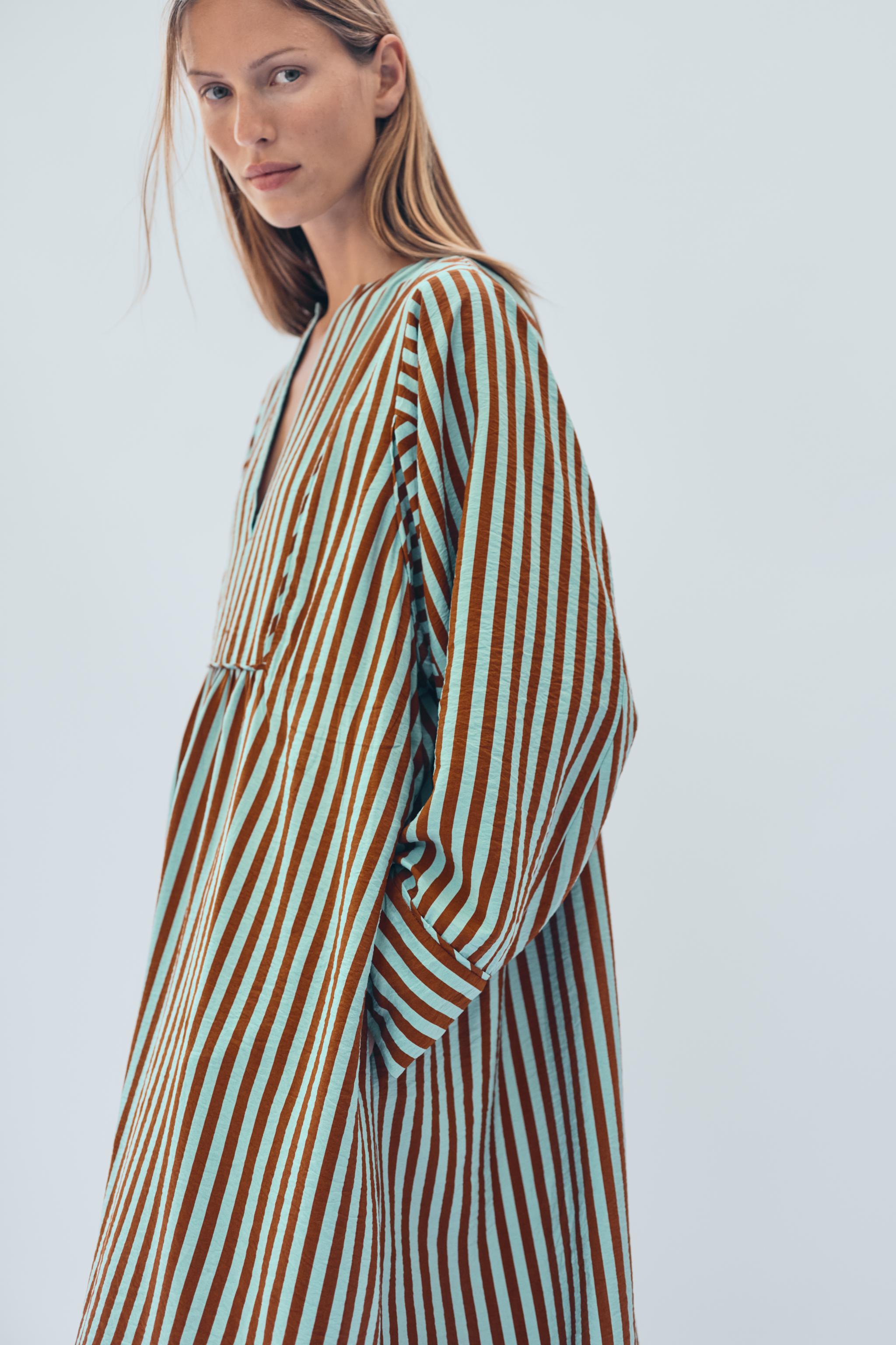 ROBE CAFTAN À RAYURES ÉDITION LIMITÉE