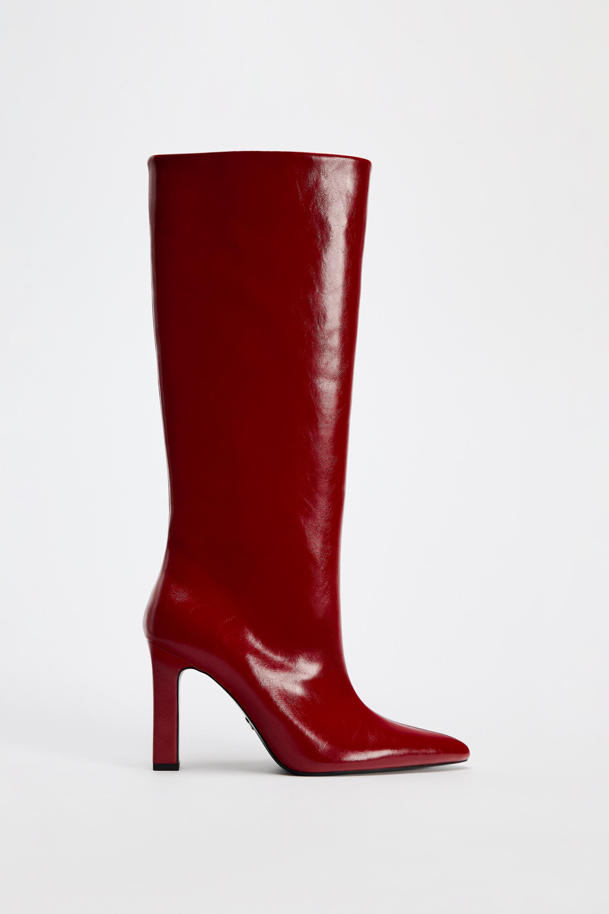 Heeled boots zara best sale