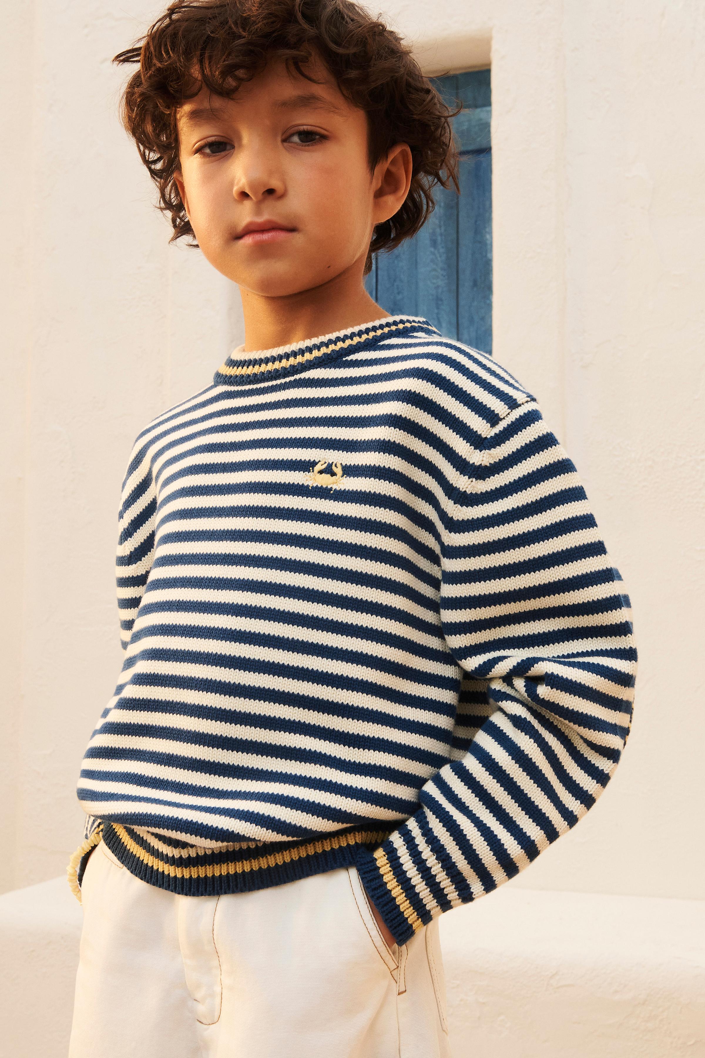 LIMITED EDITION STRIPED ELBOW PATCH SWEATER - striped | ZARA