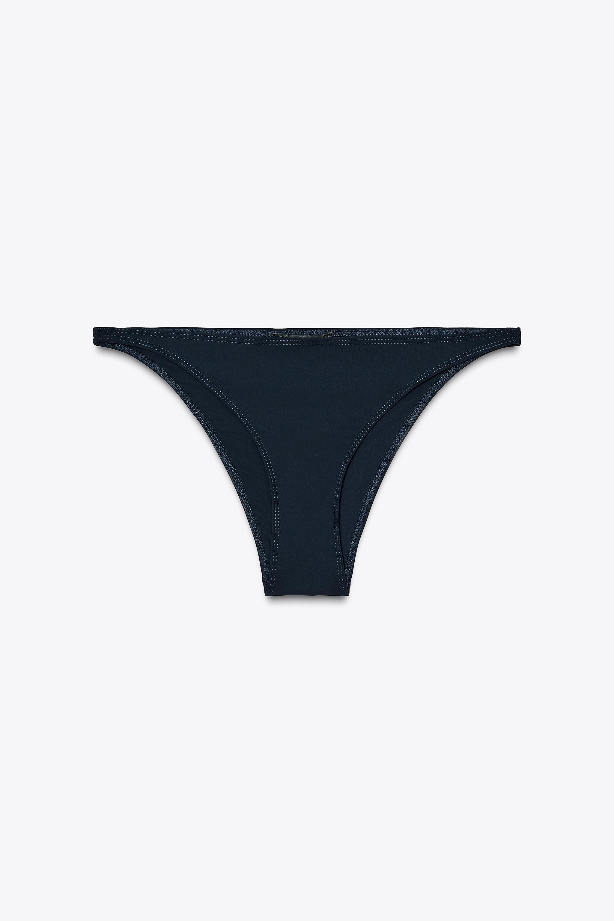 ZARA ビキニボトム 2856/017 ブレードカーテンビキニボトム - ターコイズブルー | ZARA Japan