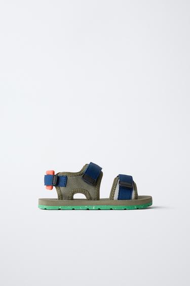 COLOURED TECHNICAL SANDALS - Khaki Green by Zara