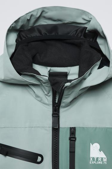 WATER-REPELLENT AND WINDPROOF JACKET WITH RECCO® SYSTEM – SKI COLLECTION - Sky blue by Zara - Image 3