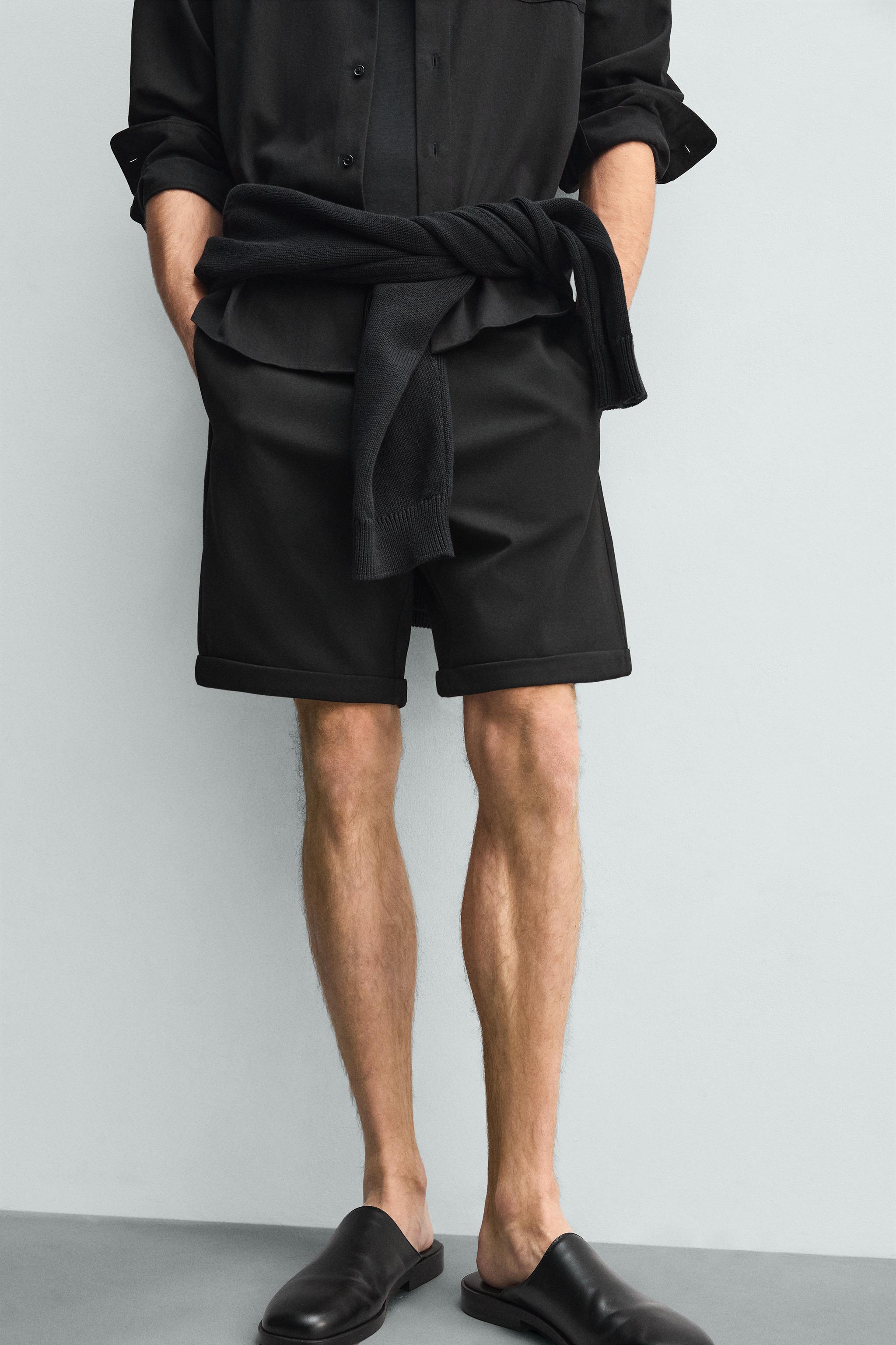 Мужские шорты Zara COMFORT REGULAR FIT SHORTS — фото 5