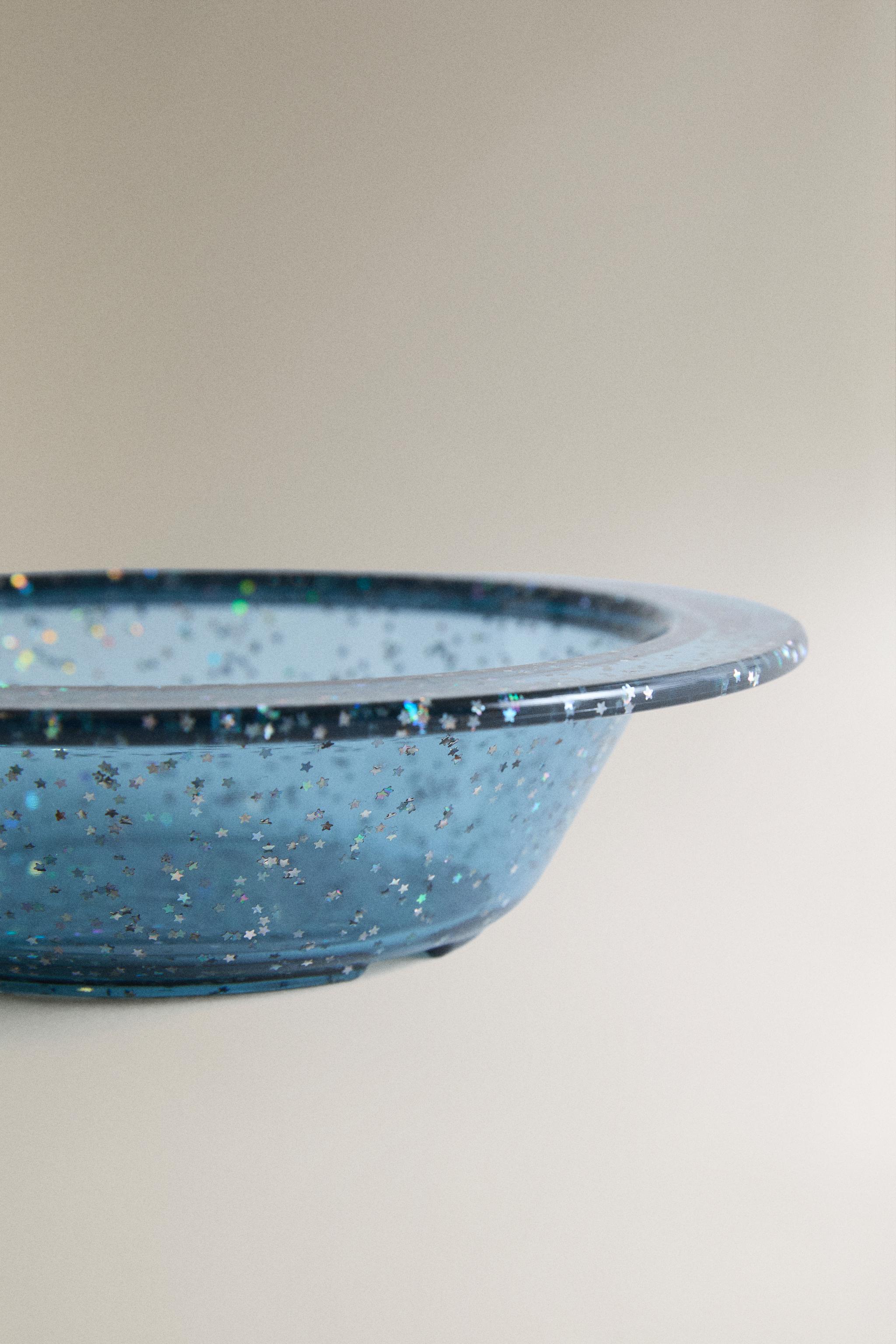 ASSIETTE ENFANT PAILLETTES ÉTOILES TRITAN