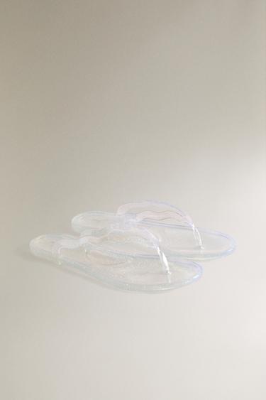 SANDALE À PAILLETTES - Transparent de Zara - Image 1