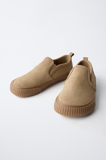TENNIS OU BASKET EN CUIR BAREFOOT - Marron de Zara - Image 5