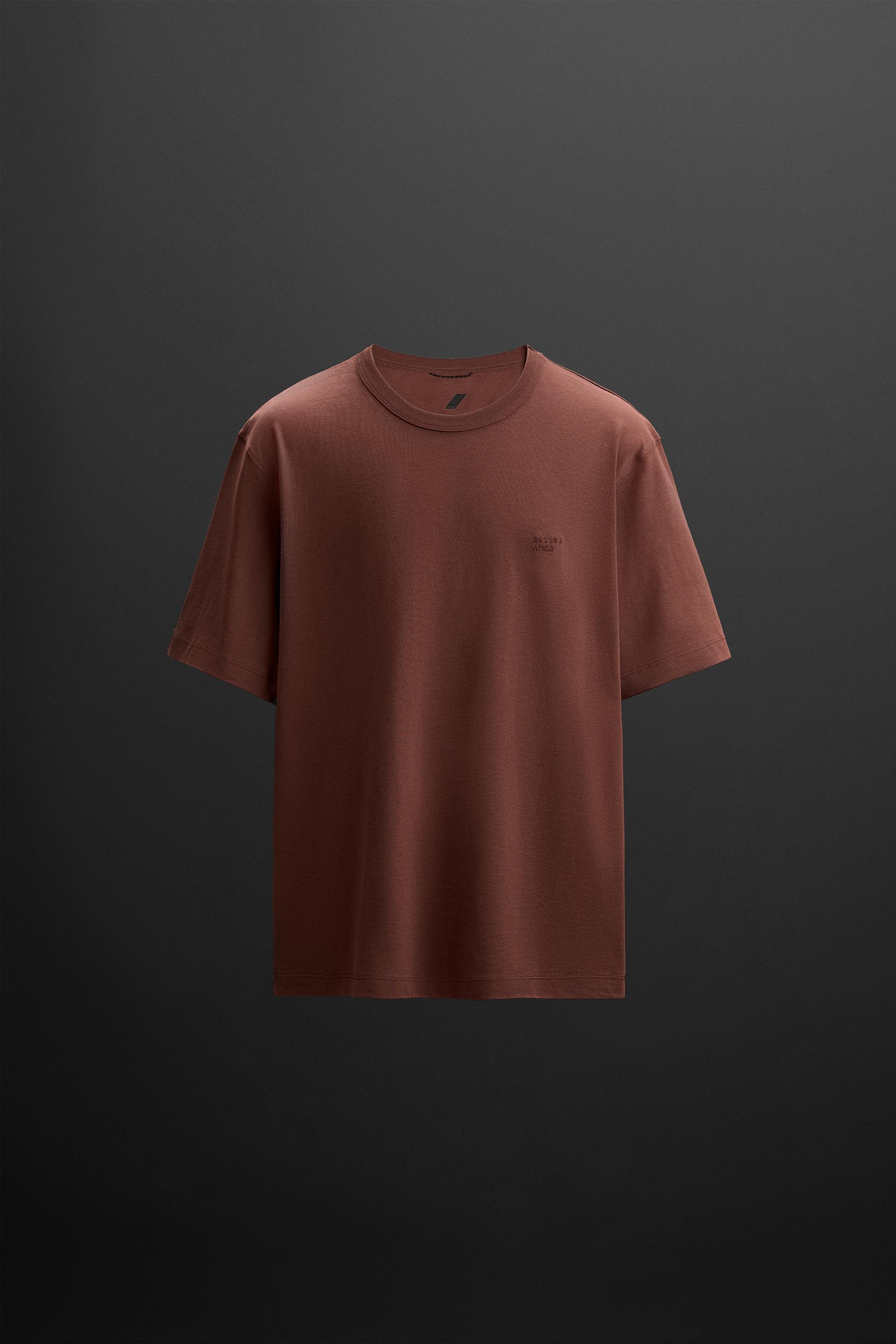 ヘビーウェイトTシャツ - サーモンピンク | ZARA Japan / 日本