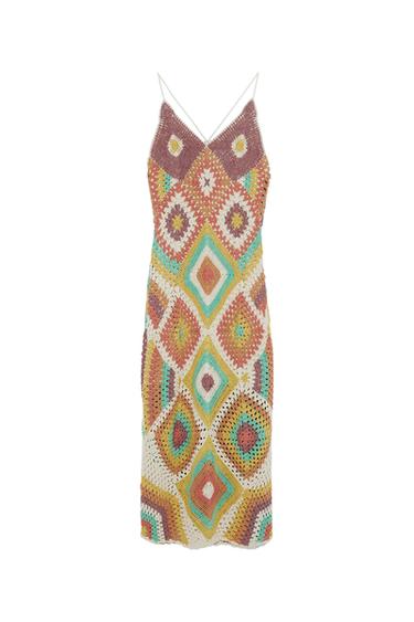 COLORFUL CROCHETED DRESS